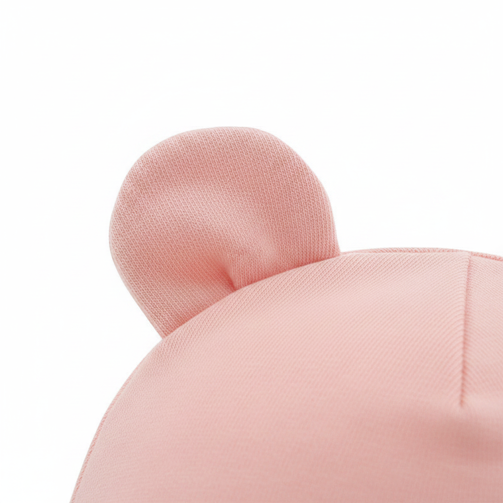 Zoom bonnet oreilles rose