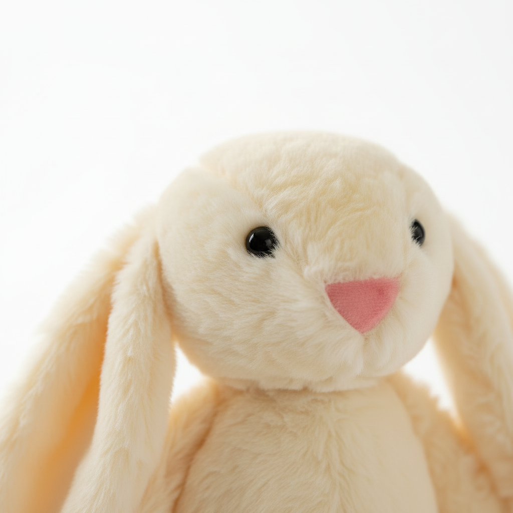 Doudou lapin beige