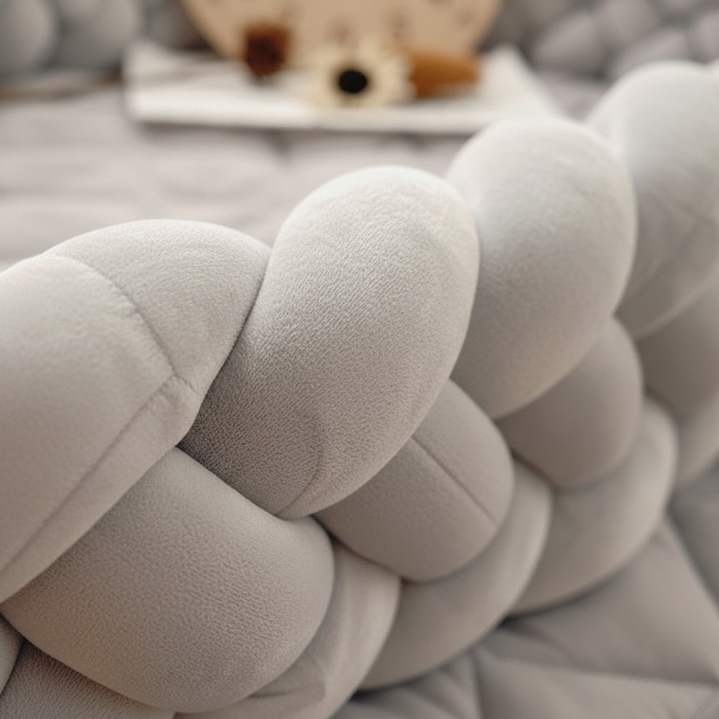 tresse de lit cabane Gris