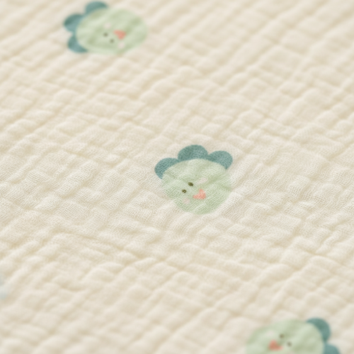 Nid d ange bebe hiver | en gaze de coton motif Dinosaure