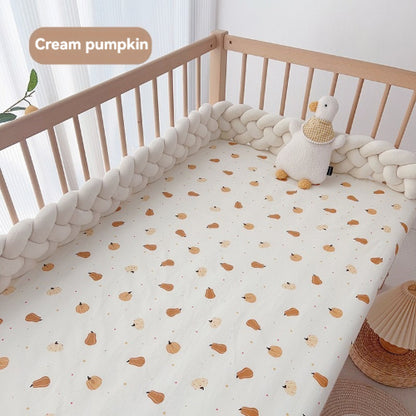 Drap housse pour bebe beige