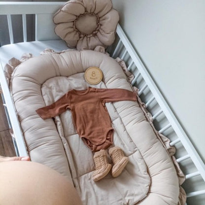 Réducteur de lit  bébé| cotton et dentelle