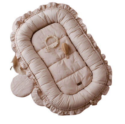 Réducteur de lit  bébé| cotton et dentelle