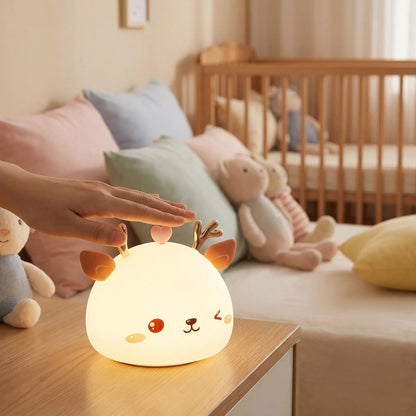 Veilleuse silicone| Éclairage LED RGB multicolore,
