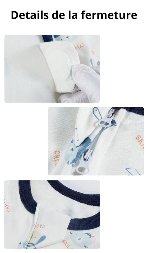 Couverture d'emmaillotage bebe | motif marin