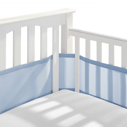 tour de lit respirant garcon bleu