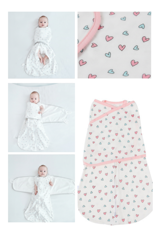 Couverture d'emmaillotage bebe fille etapes faciles