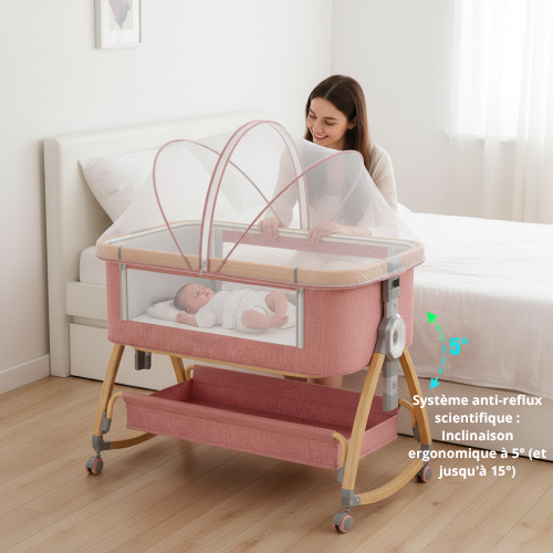Cododo lit bebe systeme anti reflux 