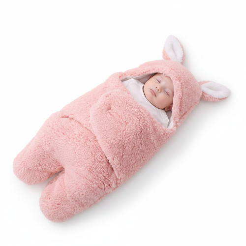 Nid d'ange bebe fille rose