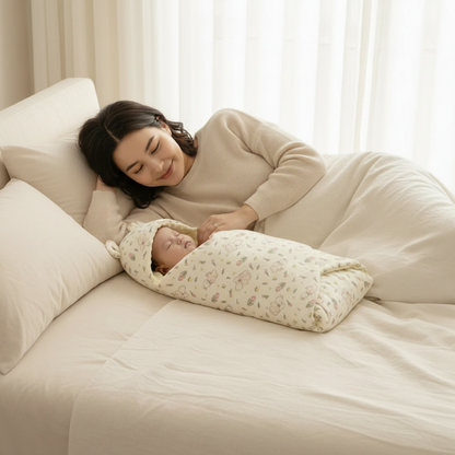 Nid d'ange bébé | en coton pur motif Jardin des Lapins