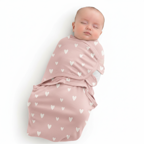 Couverture d'emaillotage rose