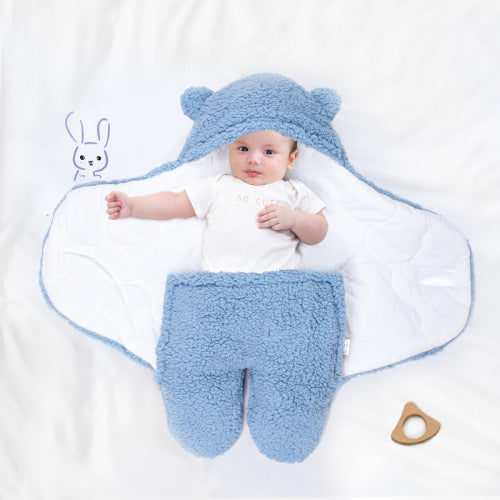 Nid d'ange bébé garçon bleu