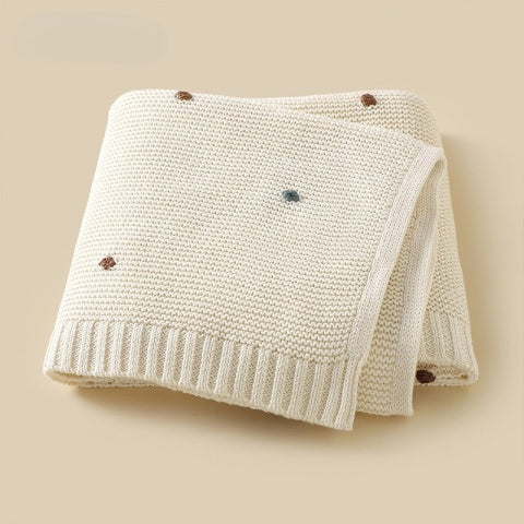 Couverture bebe tricot 