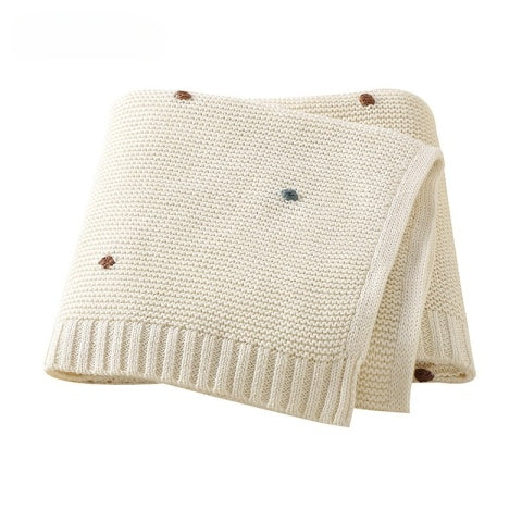 Couverture bebe tricot 