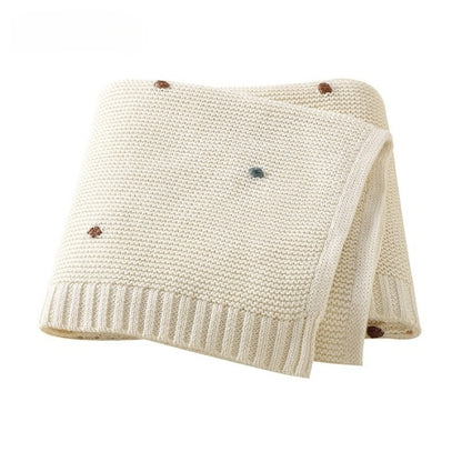 Couverture bebe tricot 