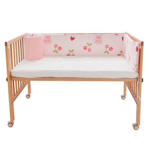 Tour de Lit bébé fille rose 