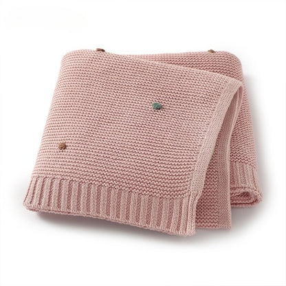 Couverture bebe tricot 