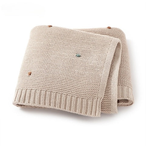 Couverture bebe tricot 
