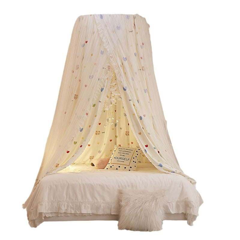 ciel de lit bebe instale