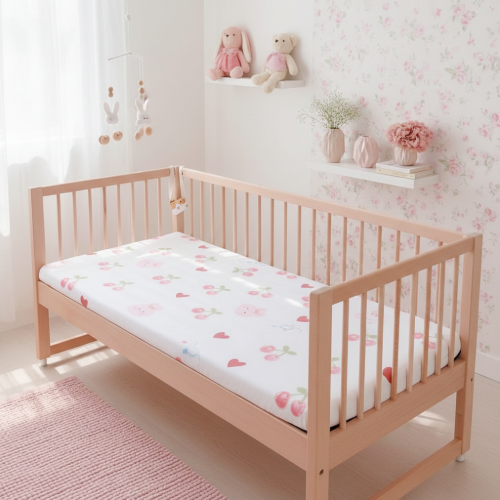 Drap housse bebe fille
