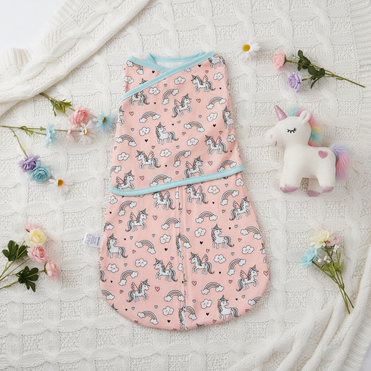 Couverture d'emmaillotage bébé fille 