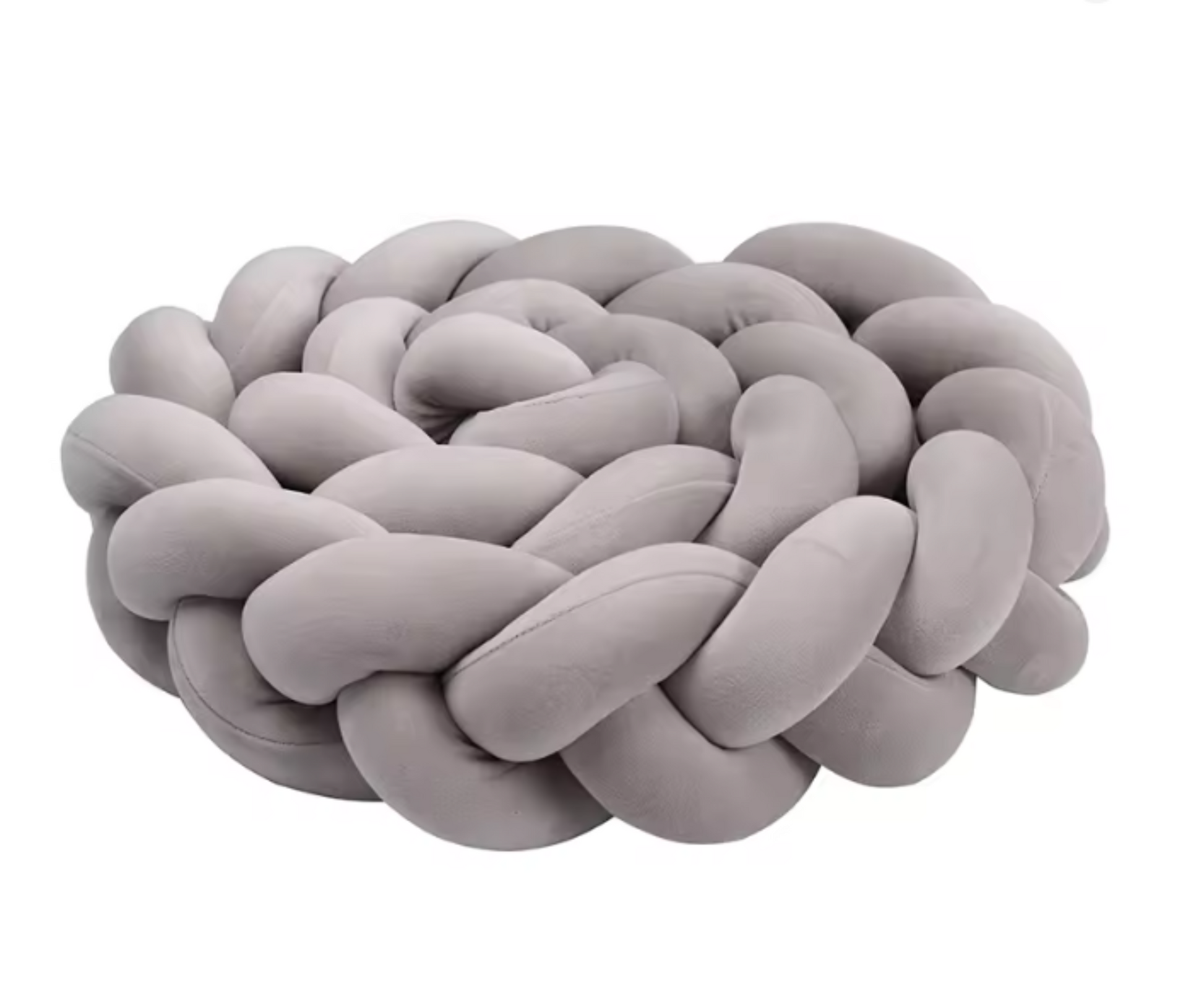tresse de lit gris claire
