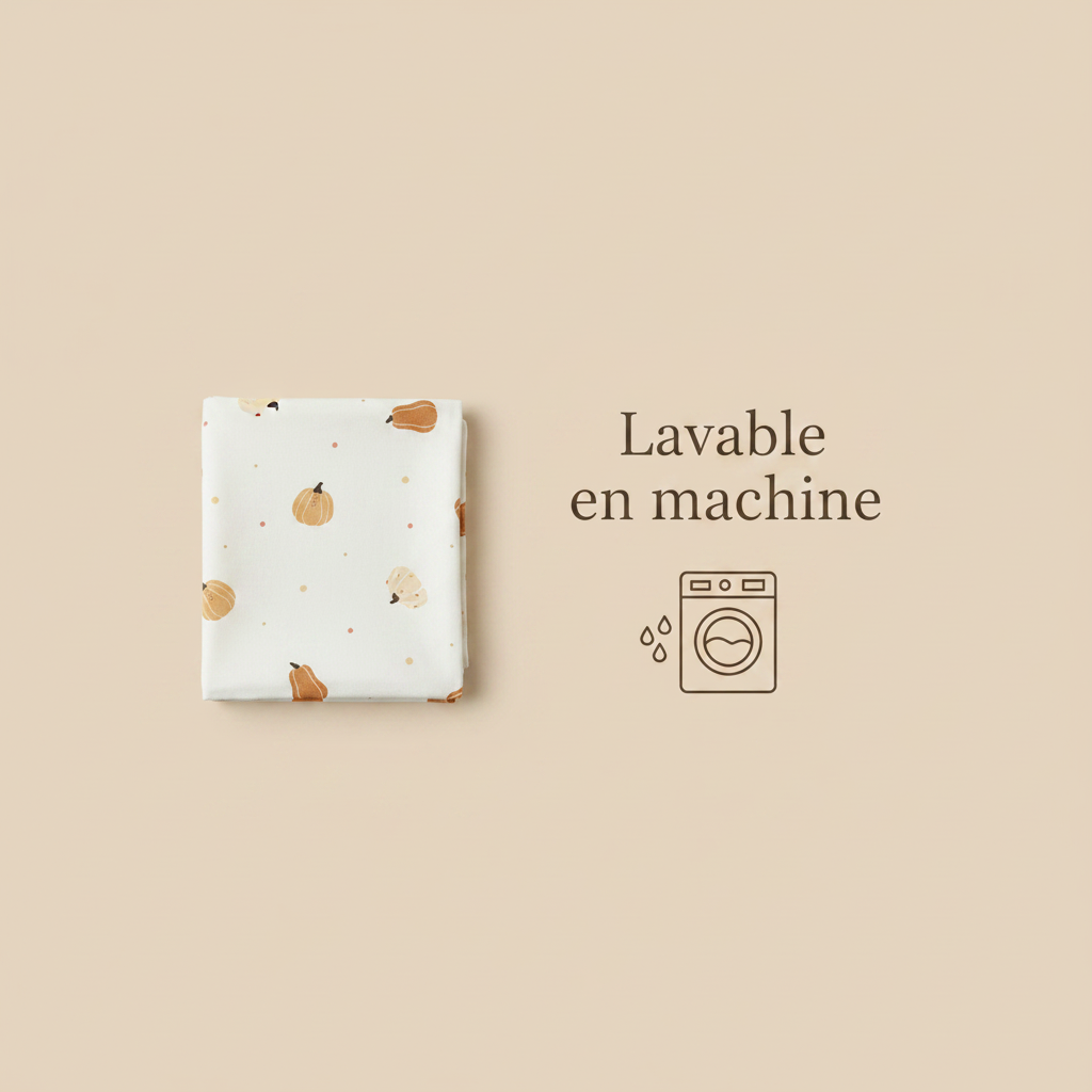 Drap housse pour bebe lavable 
