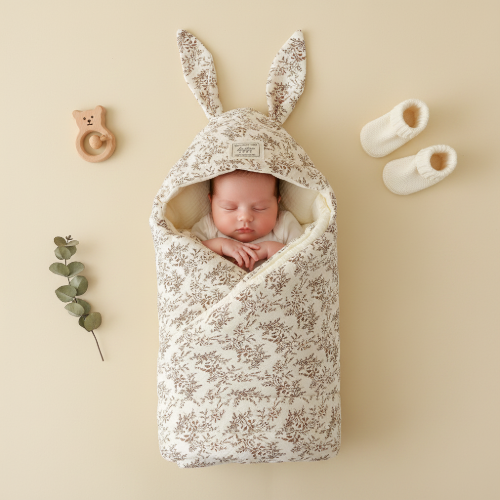 Nid d'ange bebe hiver  en coton 