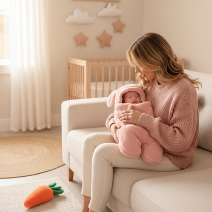 Nid d'ange bebe fille|Rose Style Lapin