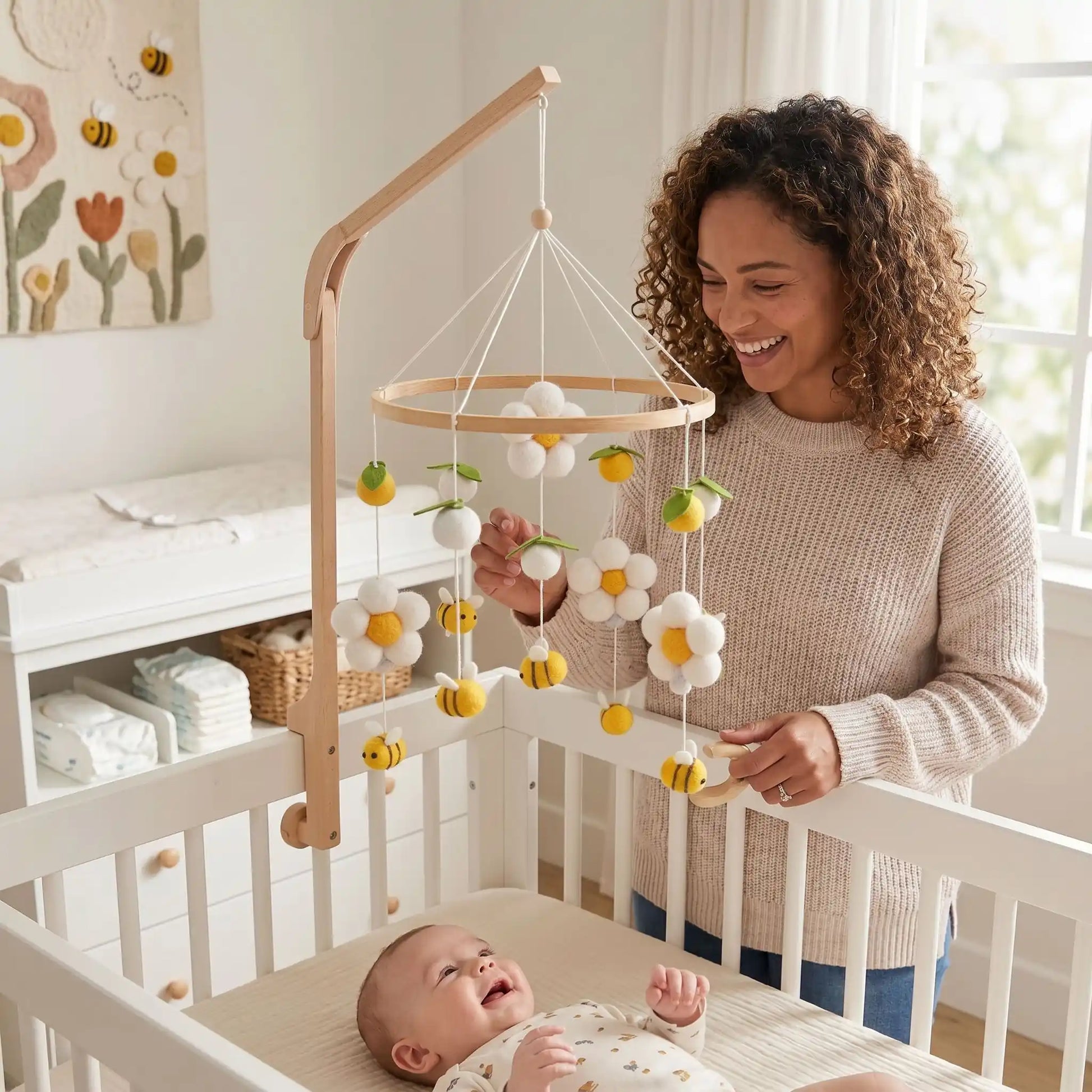 maman souris bebe clochette abeille