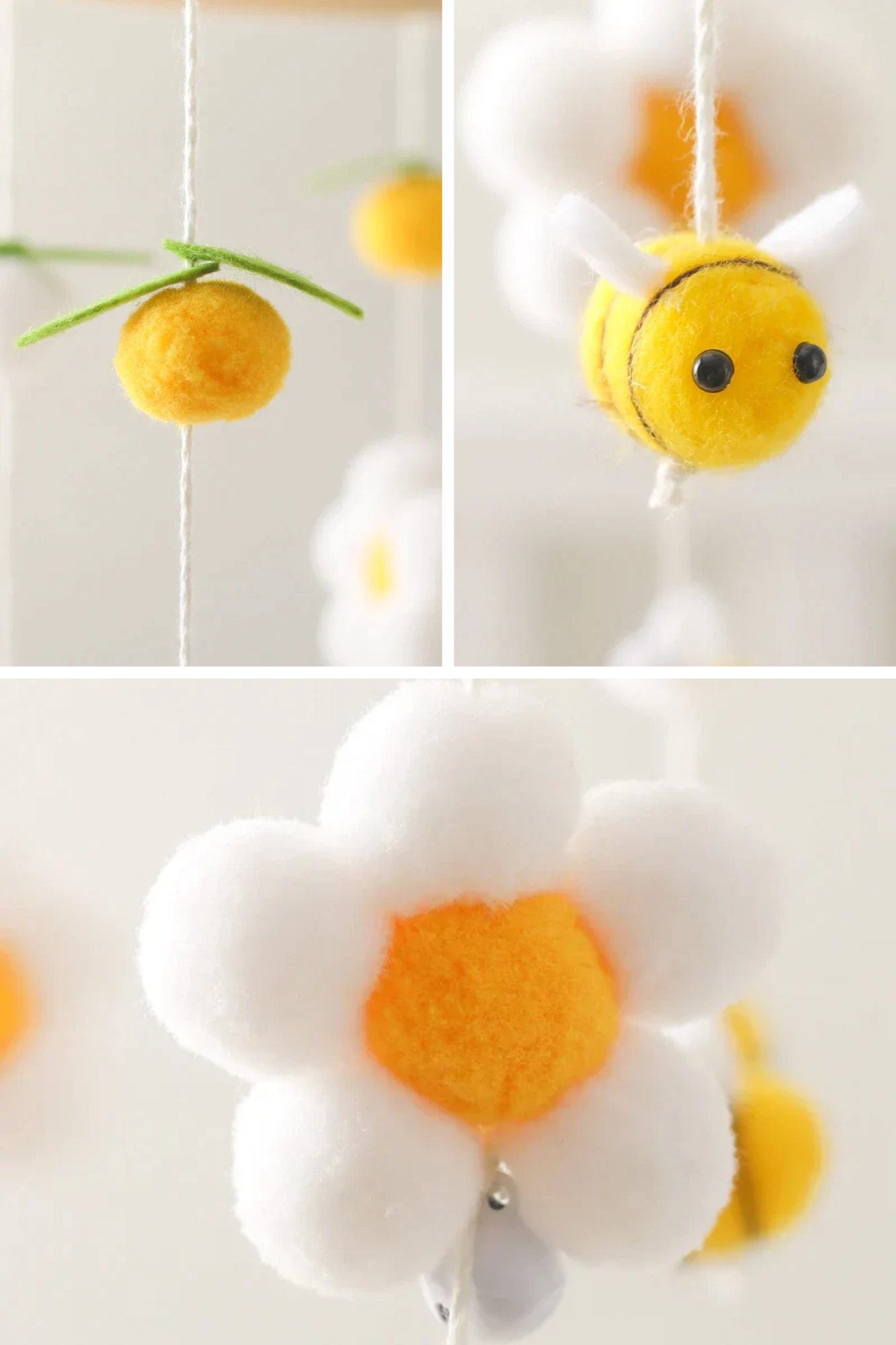 mobile abeille jaune details