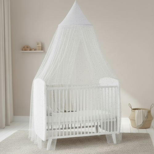 Moustiquaire lit bébé blanc