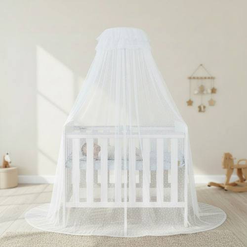 Moustiquaires lit bebe blanc