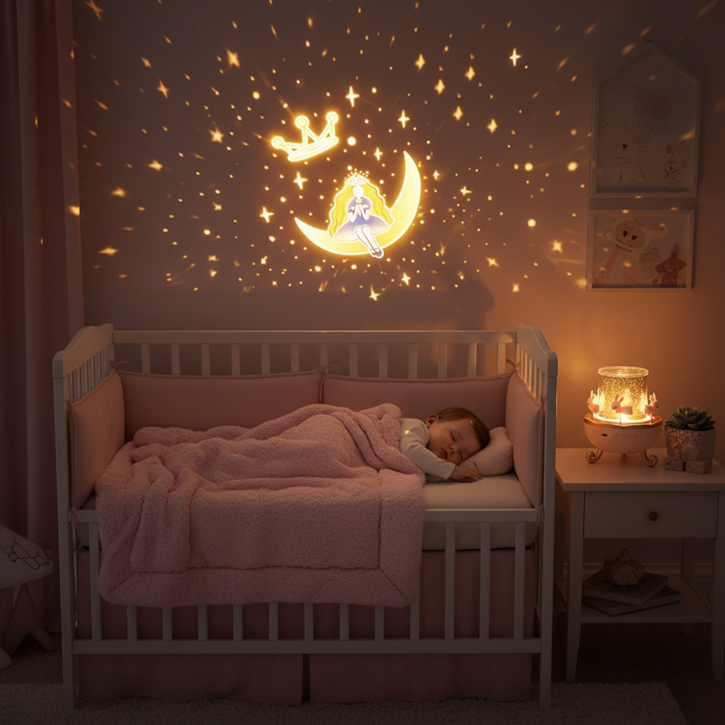 veilleuse musical pour bebe | Projection Magique