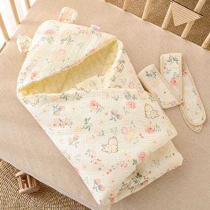 Nid d'ange bébé fille en coton respirant 