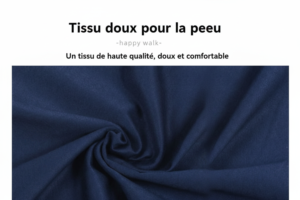 tissues Bleu en cotton bio