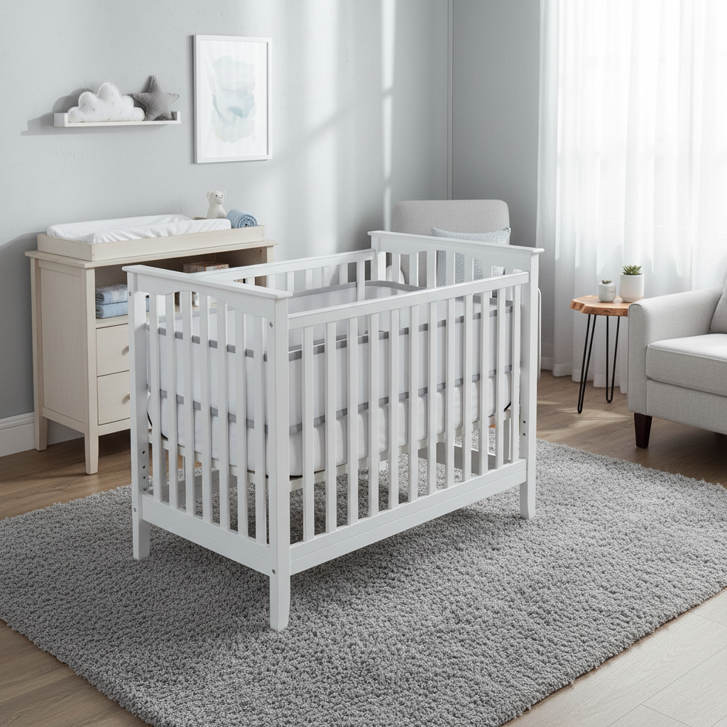 tour de lit respirant Gris 