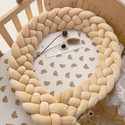 tresse de lit cabane 4 brins beige
