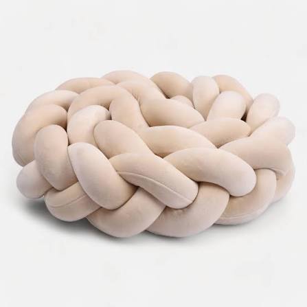 tresse de lit Beige enrober