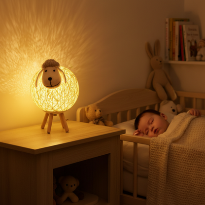 Veilleuse bebe mouton 