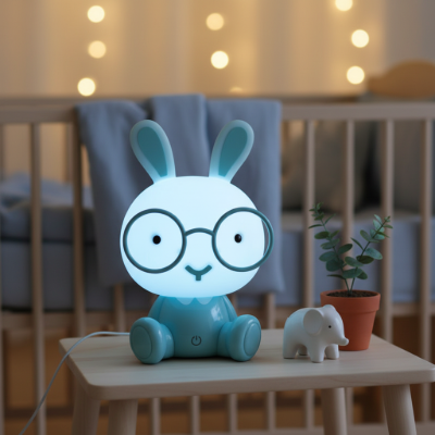 Veilleuse lapin bleu