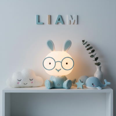 Veilleuse lapin lunette 