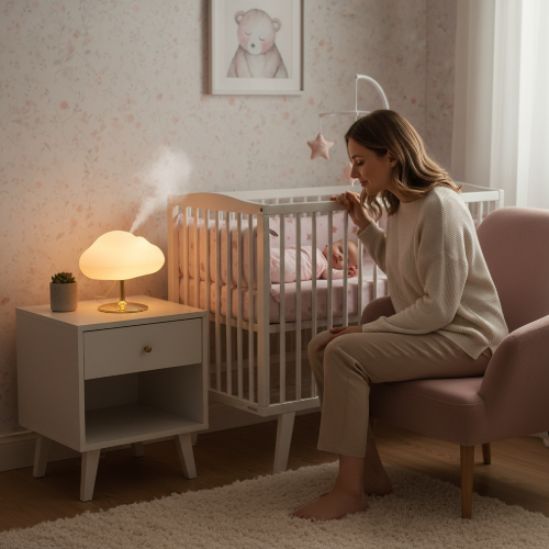 Veilleuse humidificateur