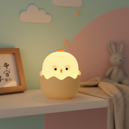 Veilleuse Poussin dans chambre bebe 