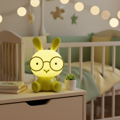 Veilleuse lapin vert