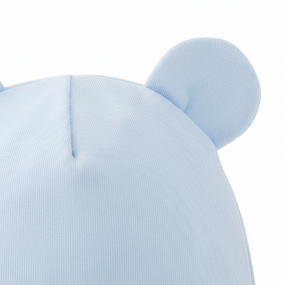 Couverture emmaillotage bébé garcon| Bleu clair uni