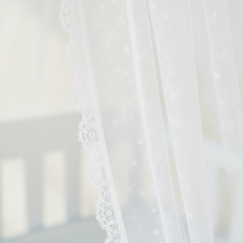 Moustiquaires lit bebe | Voile Dentelle Haute Densité