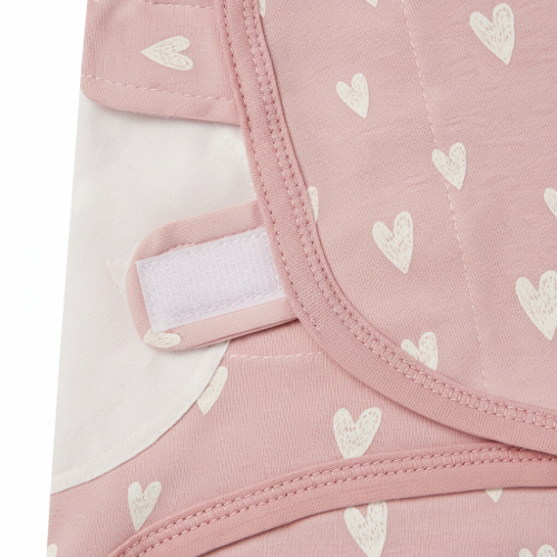 Couverture d'emaillotage rose details 