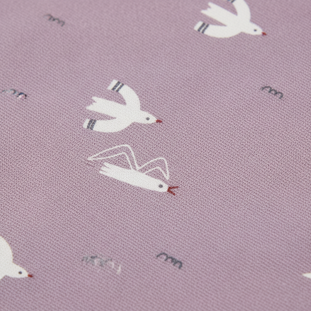 Couverture Emmaillotage aveç motif oiseaux