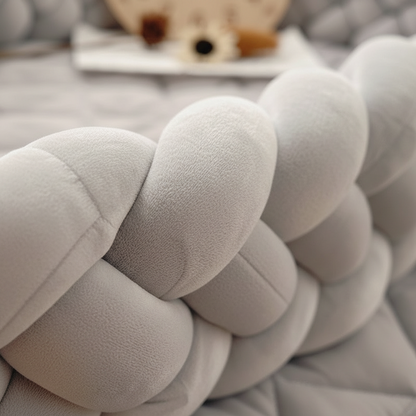 tresse de lit cabane Gris  